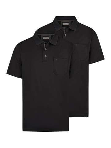 Redmond Poloshirt Basic in Schwarz