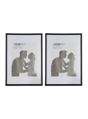 relaxdays 10x Bilderrahmen in Schwarz - 10x15