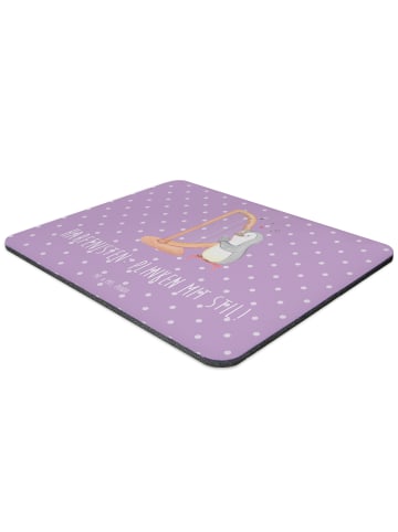 Mr. & Mrs. Panda Mousepad Harfe mit Stil mit Spruch in Lavendeltraum