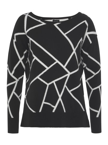Laura Scott Jacquardpullover in schwarz-weiß