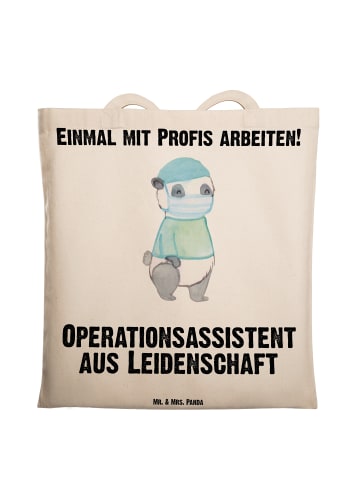 Mr. & Mrs. Panda Tote Bag Operationsassistent Leidenschaft mit S... in Creme