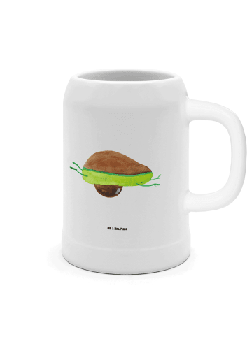 Mr. & Mrs. Panda Keramikkrug Avocado Yoga ohne Spruch in Weiß