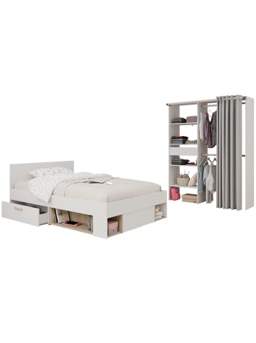 58 aufm Kessel KINDERZIMMER-SET Pacifica 22 2-tlg. Holznachbildung Weiß/Jackson Eiche