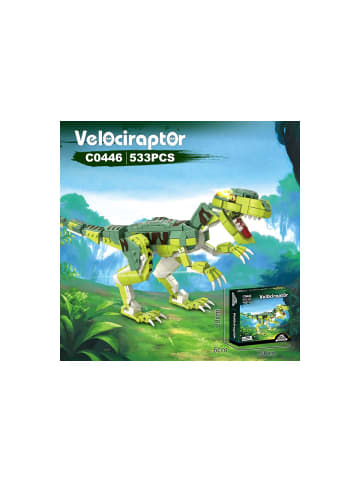 Reobrix WOMA Velociraptor Dinosaurier Klemmbausteine