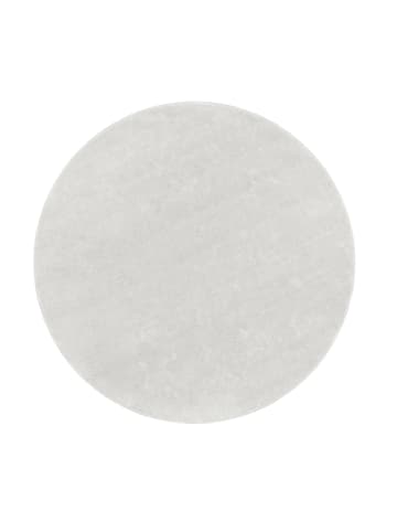 KADIMA DESIGN Teppich Kurzflor waschbar Unifarben Wohnzimmer in Silber