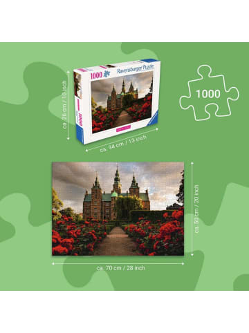 Ravensburger Ravensburger Puzzle 1.000 Teile Schloss Rosenborg, Dänemark in bunt
