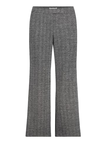 BETTY & CO Stoffhose mit Lurexfaden in Schwarz/Grau