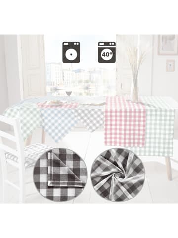 REDBEST Baumwolle Tischset 6er-Pack Nashville in grau