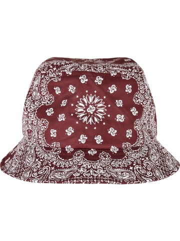  Flexfit Bucket Hat in cherry/white