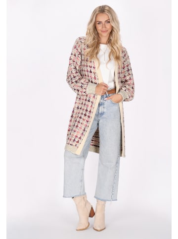 IZIA Damen Cardigan in violett mehrfarbig