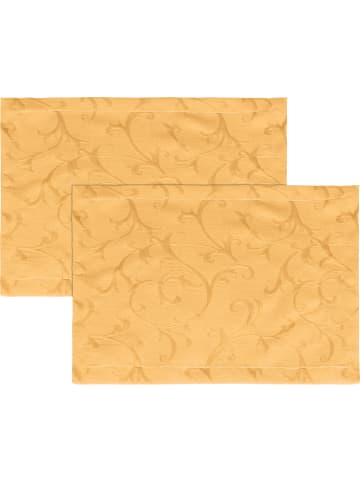 Erwin Müller Jacquard Tischset 2er-Pack Düsseldorf in gelb