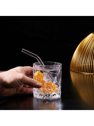 relaxdays 4 x Whiskeygläser in Transparent - 300 ml