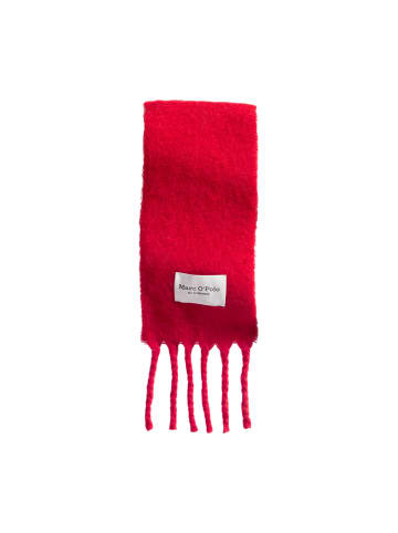 Marc O'Polo Langer Schal mit Fransen in bright red