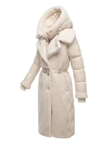 Navahoo Wintermantel Kuscheltraum 14 in Offwhite