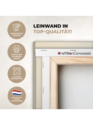 OnlyWow Leinwand Bilder Flaum
