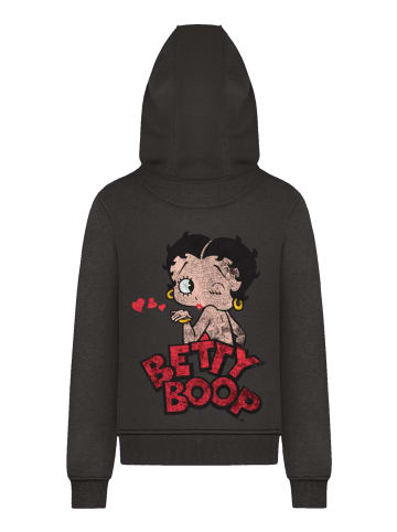F4NT4STIC Hoodie Betty Boop Faded Graphic in schwarz