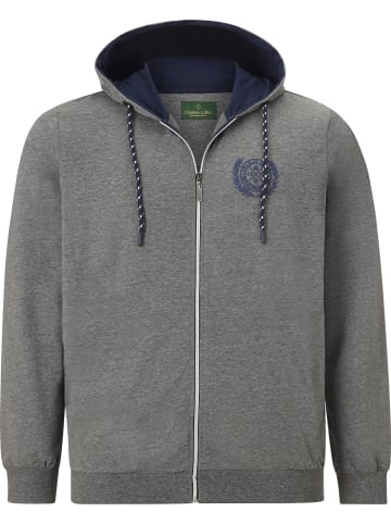 Charles Colby Sweatjacke DUKE FINNEGAN in grau melange