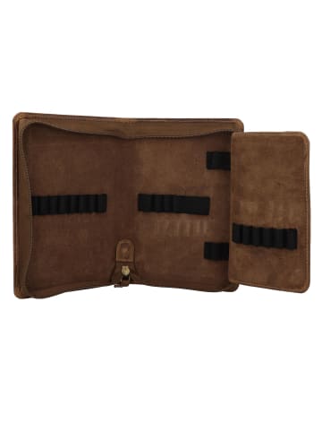 Greenburry Vintage Stifteetui Leder 13.5 cm in brown