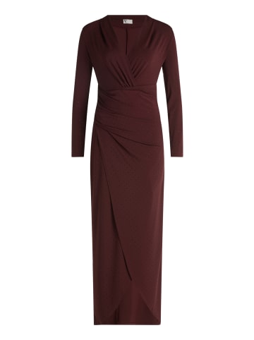 Vera Mont Abendkleid mit V-Ausschnitt in Deep Dahlia