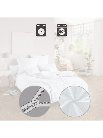 Erwin Müller Seersucker Kuschelkissenbezug Rosenheim in weiß