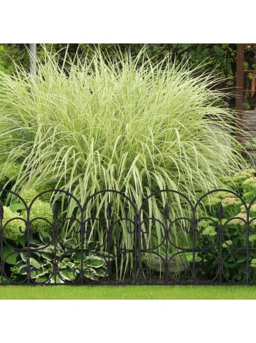 relaxdays 30tlg. Beetzaun-Set in Schwarz - 20 m