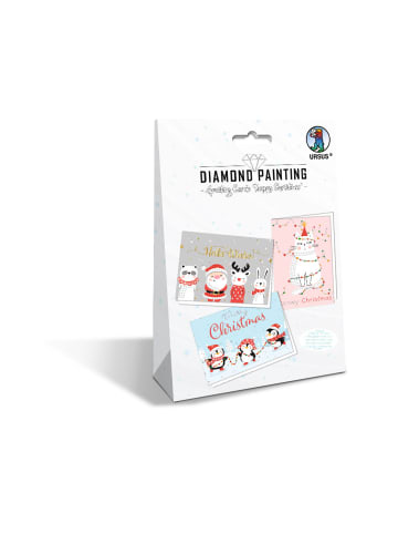 URSUS Diamond Painting Karten Happy Christmas - ab 3 Jahren
