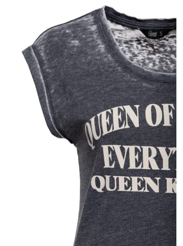 Queen Kerosin Queen Kerosin T-Shirt Queen Of Fucking Everything in anthrazit