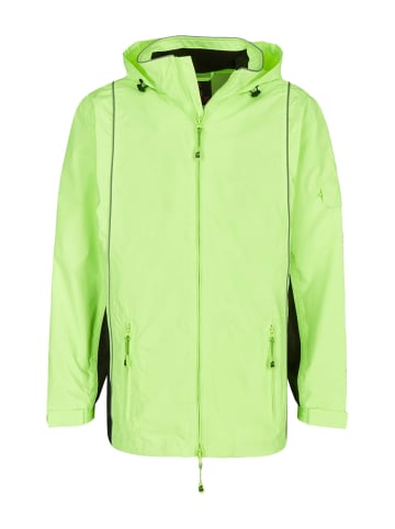 mh michael heinen Regenjacke in neongrün-schwarz