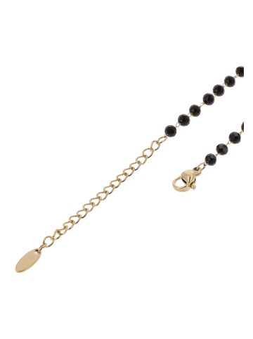 myMo ROCKS Women Chain Necklace in Black Gold
