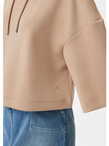 comma CI Sweatshirt kurzarm in Braun