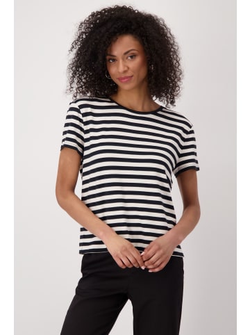 monari T-Shirt in Schwarz Ringel