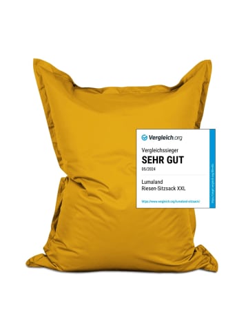 Lumaland LUMALAND Sitzsack Classic XXL (380 L) - In- & outdoor - Senfgelb