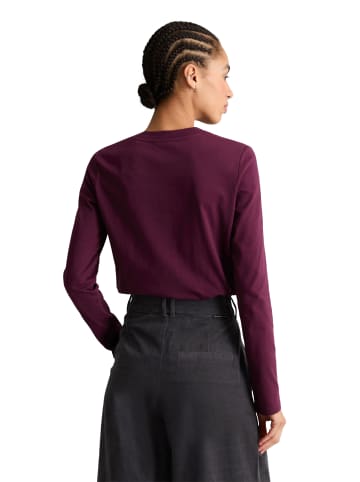 Marc O'Polo DENIM Basic-Longsleeve regular in Mahagony Jam