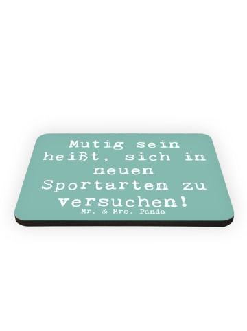 Mr. & Mrs. Panda Magnet Spruch Neue Sportart versuchen mit Spruch in Meeresbrise