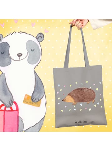 Mr. & Mrs. Panda Schultasche Igel Herzen ohne Spruch in Light Grey