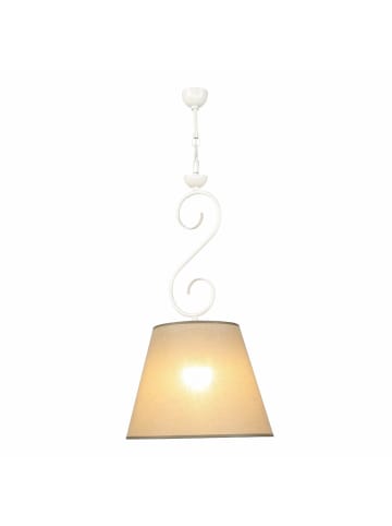 Licht-Erlebnisse Pendelleuchte (B)30 x (L)30 x (T)70 cm in Weiß BeigeWeiß Beige