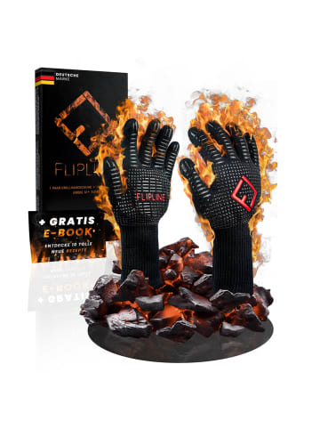Flip Grillhandschuhe M  Schwarz