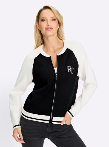Heine Strickjacke in schwarz-ecru