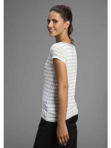 Kangaroos Print-Shirt in grau-weiß-gestreift