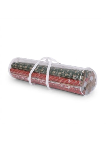 relaxdays 2 x Geschenkpapier Aufbewahrung in Transparent - (H)79 x Ø 22 cm