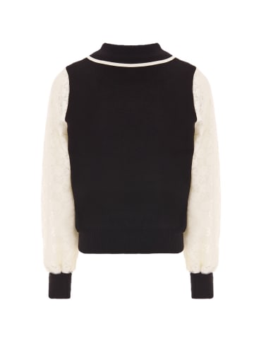 nascita Damen Strickpullover in Schwarz Wollweiss