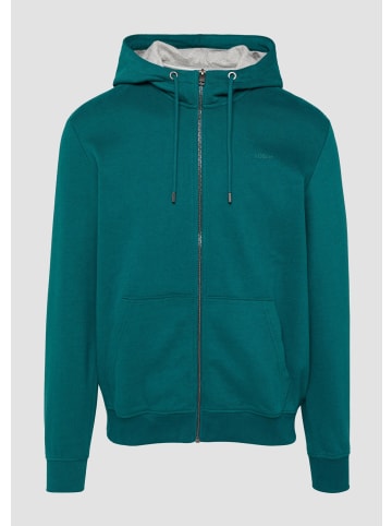 s.Oliver Sweatshirt Jacke in 6767_petrol