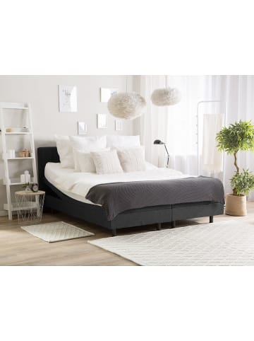 Beliani Doppelbett DUKE in Grau - (W) 181 x (H) 102 x (L) 216 cm