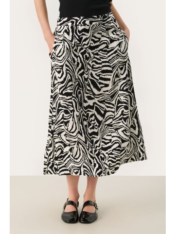 PART TWO Rock BiseraPW Gerade Passform in Black Animal Print