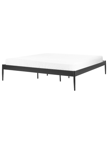Beliani Doppelbett VAURS in Schwarz - (W) 187 x (H) 38 x (L) 206 cm