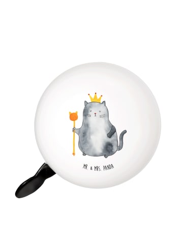 Mr. & Mrs. Panda Klingel Für Fahrrad Katze König ohne Spruch in Weiß