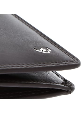 Golden Head Polo Geldbörse RFID Schutz Leder 19 cm dunkelbraun
