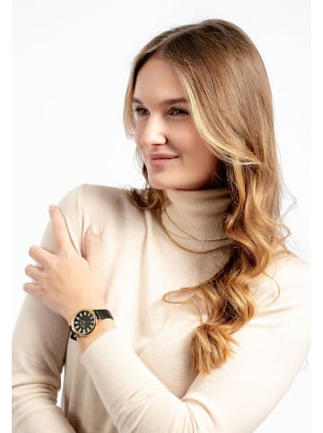 SURI FREY Armbanduhr SFY Cindy in schwarz gold