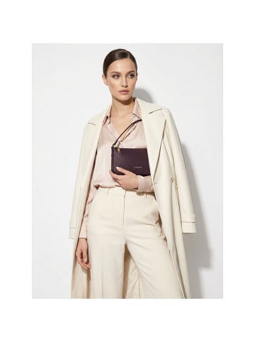 Lazarotti Bologna Leather Pochette Schultertasche Leder 22 cm in burgundy