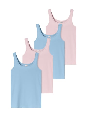 Schiesser Unterhemd 955 in rosa,blau